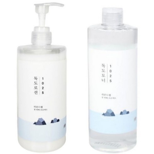 1+1 라운드랩 1025 독도로션 400ml 독도토너 500ml 피부보습 각질케어 올영 1021919, 독도로션 400ml 2개