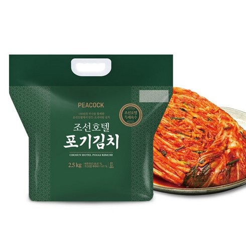 피코크조선호텔 - peacock 조선호텔 포기김치 냉장, 1개, 4kg