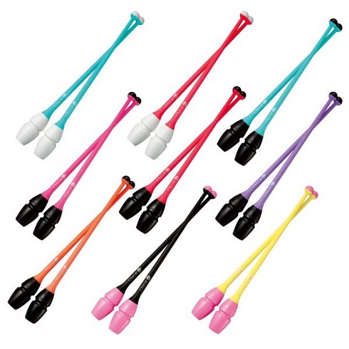챠코트 리듬체조 곤봉 저반발 하이그립 고무곤봉 차코트 Chacott CHCL-01 41cm CHCL-02 45.5cm 일본발송, 034 화이트×그린, 1개