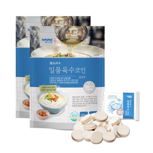 일품육수코인 깊은맛 2봉(40알), 100g, 2개