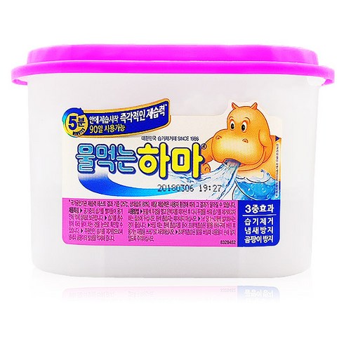 2023년 가성비 최고 물먹는하마 - 옥시 물먹는하마 옷장용 525ml 일반제습제, 300g, 8개