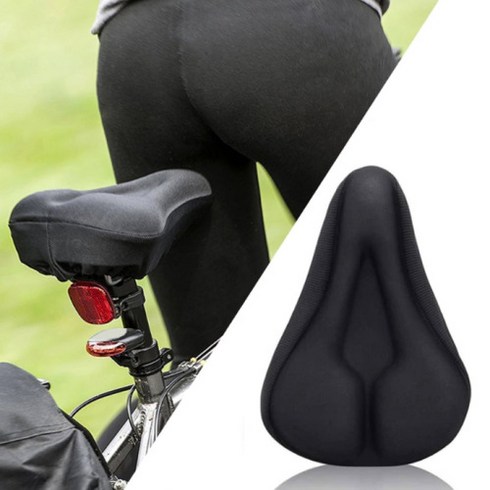 2023년 가성비 최고 자전거안장쿠션 - 썬피크 메모리폼 자전거안장커버 푹신한 무통증 편안한 안장쿠션, 1개