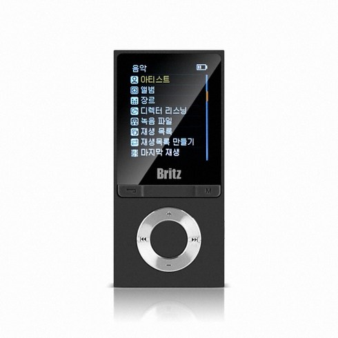 mp3플레이어 - 브리츠 휴대용 MP3 플레이어 8GB, BZ-MP4580BL, 블랙