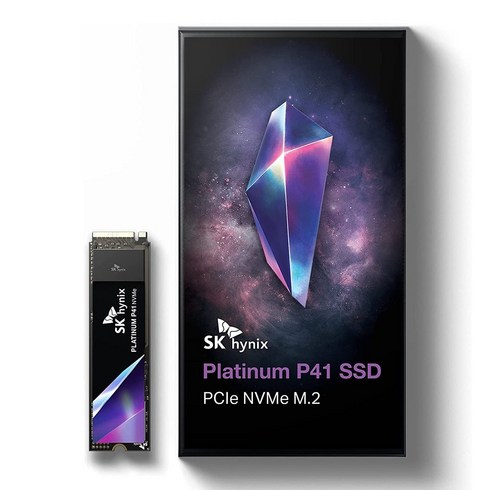 하이닉스p41 - SK하이닉스 플래티넘 P41 PCIe NVMe Gen4 M.2 2280 SSD Up to 7 000MB/S (관부가세포함_미국정품), 2TB