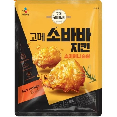 고메 소바바치킨 소이허니 순살 375G x4개, 375mg, 4개