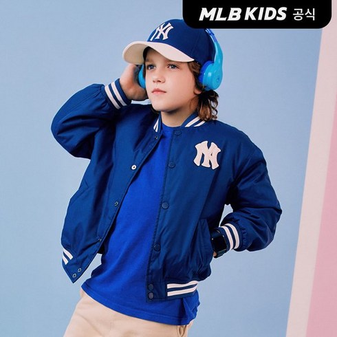 MLB키즈 바시티 나일론 야구점퍼 NY Navy 344158