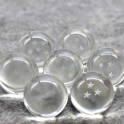 스타 드래곤볼 칠성구 신서유기 7성구 거치대 용볼, 4cm 화이트
