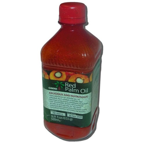 레드팜오일 - Red Palm Oil 16.9 Fl ozs 레드 팜 오일 16.9 Fl ozs, 1개, 500.1ml