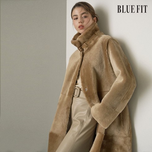 블루핏 [15만원 인하] 블루핏 BLUE FIT 스페인 라도마 리버시블 롱 무스탕