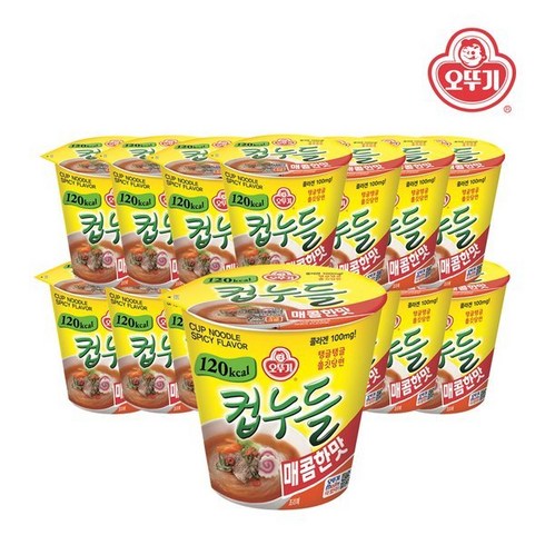 오뚜기 컵누들 매콤한맛 37.8g x 15개1박스 221213