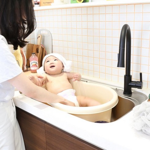 [KT알파쇼핑][올유리빙] 올유 피넛 아기욕조 2개, 화이트