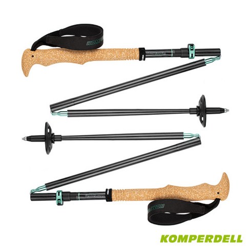 2023년 가성비 최고 컴퍼델 - [Weshop] [KOMPERDELL] 컴퍼델 트래킹폴 등산스틱 Carbon FXP.4 Summit Vario Compact 125cm 코르크 그립 4단스틱, 파워락3.0 컴팩트 : 125cm, 단품