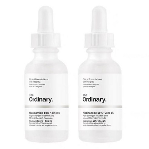 THE ORDINARY Niacinamide Plus Zinc 디오디너리 나이아신아마이드 10% 플러스 징크 1%, 30ml, 2개