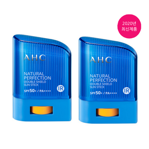 AHC 내추럴 퍼펙션 더블 쉴드 선스틱 SPF50+/PA++++, 14g, 2개