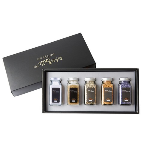 손봉훈천일염 솔트레인보우 5종 선물세트_tg, 1개, 580g