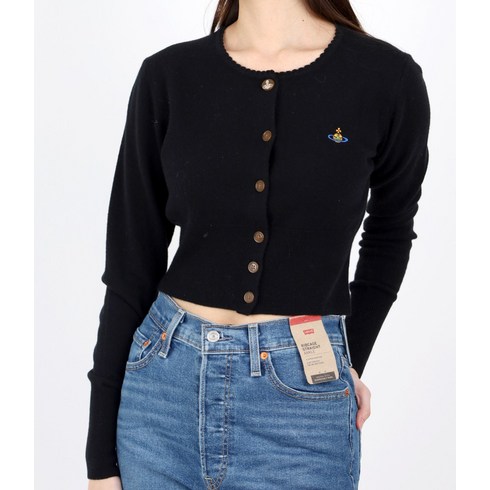 1803002U-Y0018-N401 - 비비안웨스트우드 BEA CROPPED CARDI 1803002U Y0018 N401 베아 크롭 가디건
