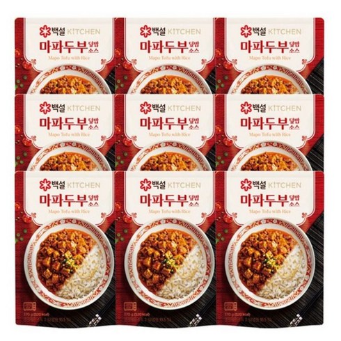 백설 마파두부덮밥소스, 9개, 180g