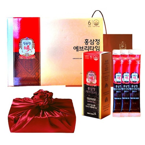 정관장 6년근 홍삼정 에브리타임 스틱 밸런스 20세트 200ml+쇼핑백 골프 여행 추석 설 명절 선물세트(보자기포함) 1개