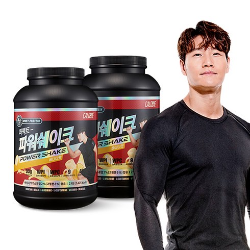 칼로바이 퍼펙트파워쉐이크 대용량 단백질보충제 프로틴 BCAA 바나나맛 2000g 2개, 2kg