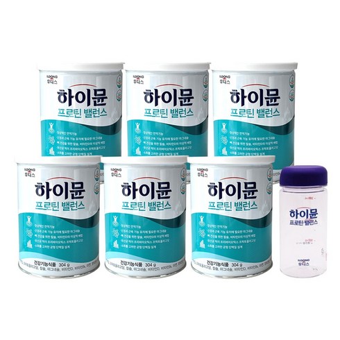 일동후디스 하이뮨 산양유 단백질 프로틴(304g) 5캔 / 스푼+보틀, 304g, 6개