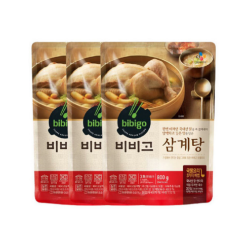 CJ 비비고 삼계탕 800g 3개, 상세페이지 참조