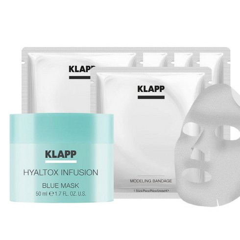  KLAPP 클랍 히알톡스 인퓨전 블루 마스크 이찬석패키지  - 클랍 히알톡스 블루 마스크팩 50ml (리프팅+모공케어) +밴디지 5장 증정, 1개