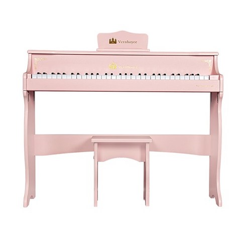 스텝앤플레이피아노 - 오늘만 이가격] 베른호이체 어린이피아노 다기능 54건반 핑크 Vernhoyce VH-54 Pink, 화이트, Vernhoyce VH-54Pink