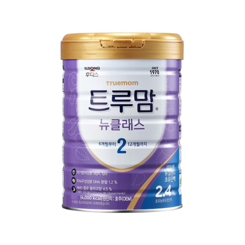 트루맘뉴클래스2단계 - 일동후디스 트루맘 뉴클래스 분유 2단계 6~12개월, 1.3kg, 1개