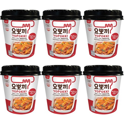 요뽀끼 매콤달콤 맛 떡볶이 140g x 6개