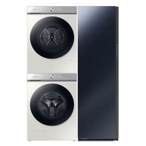 삼성 비스포크 세탁기 건조기 에어드레서 패키지 WF24A9500KE+DV20A9740CE+DF10B9500CS