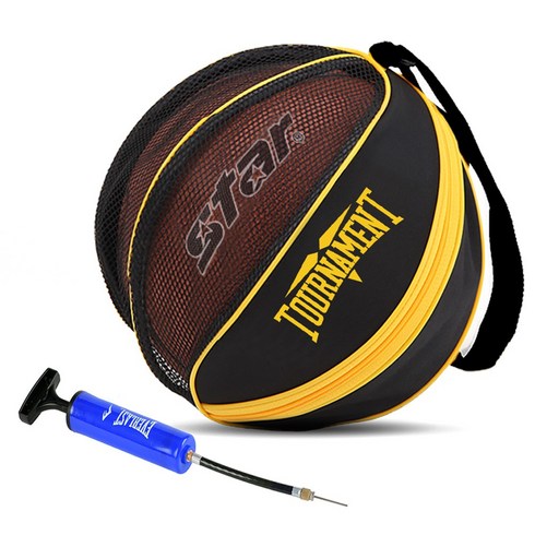 토너먼트 농구공가방 축구공 가방 겸용 볼가방 농구볼백, 블랙+펌프(블루)