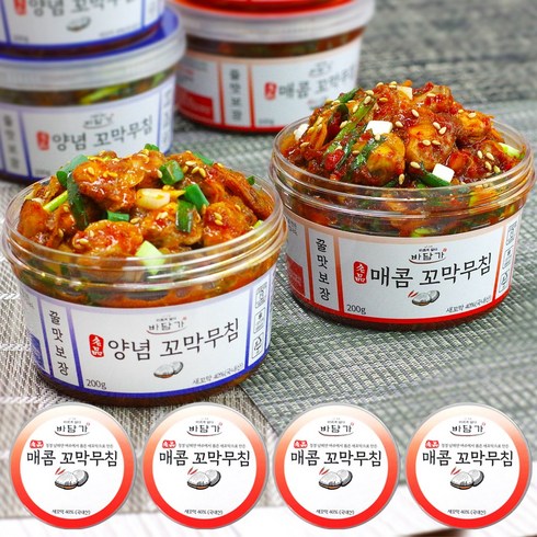 바담가 매콤 꼬막무침, 200g, 4개