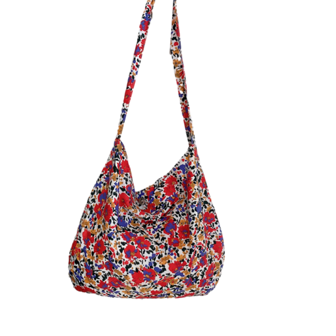 rouje에코백 - 대용량 숄더백 에코백 플라워 캔버스백 woman's bag 뉴타임즈 A676Q256