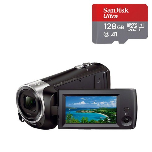 HDR-CX405 HD 캠코더 + 128GB 메모리 공식대리점 홍익