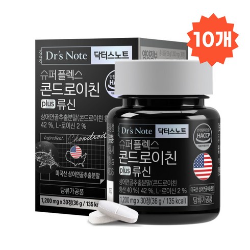 팔레오 닥터스노트 슈퍼플렉스 콘드로이친 류신 1200mg, 10박스, 30정