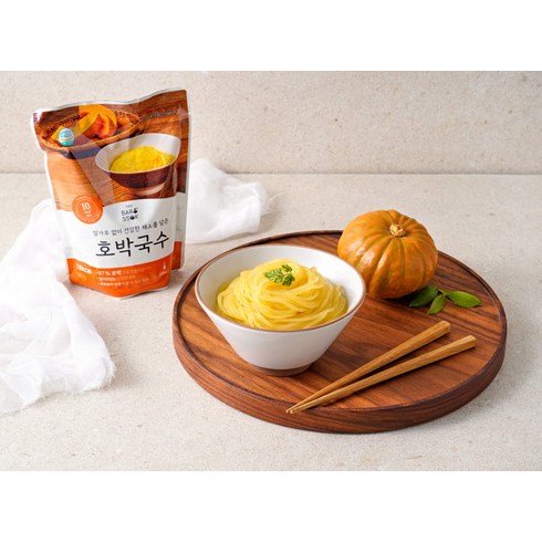호박국수면 - 허니국수 바로먹는 호박국수 20봉 12kcal 저칼로리 포만감가득 붓기관리 다이어트식단, 180g, 20개