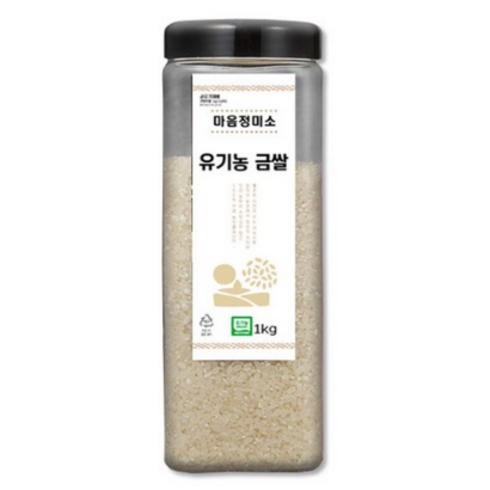 마음정미소 유기농 금쌀 백미, 1kg(1개), 1개