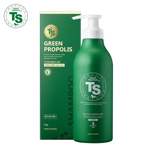 [쇼핑엔티] TS 그린 프로폴리스샴푸 500g, 없음, 1개