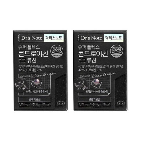 팔레오 닥터스노트 슈퍼플렉스 콘드로이친 류신 1200mg, 2박스, 30정