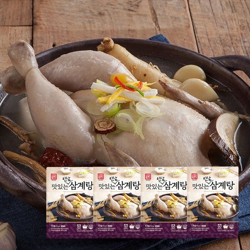 다가다복 삼계탕 1kg8팩  - [본사직영/한성기업] 맛있는 인삼삼계탕 1kg, 8개