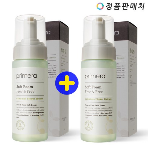 여성청결제150ml - (1+1) 프리메라 후리 앤 후리 소프트 폼 (여성청결제) 150ml X 2개