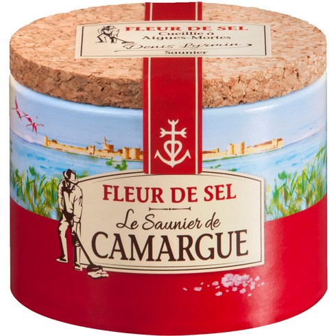 프랑스 Fleur De Sel Le Saunier De Camargue-Fleur De Sel - 4 41 온스 French Fleur De Sel Le Saunier De Ca, 1개