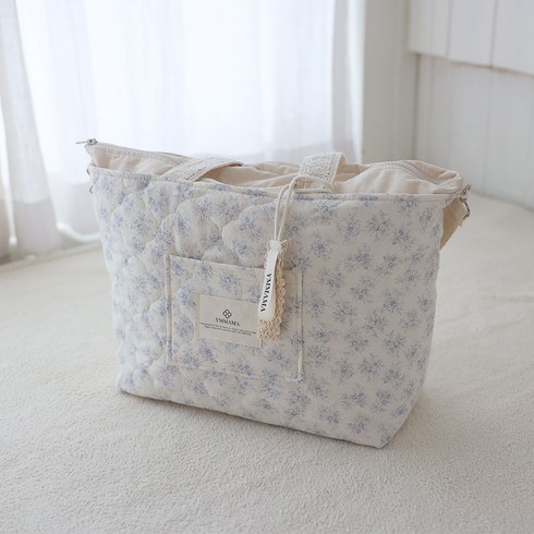 와이엠마마 누빔 기저귀가방 빅윰백, 빅윰백_릴리블루