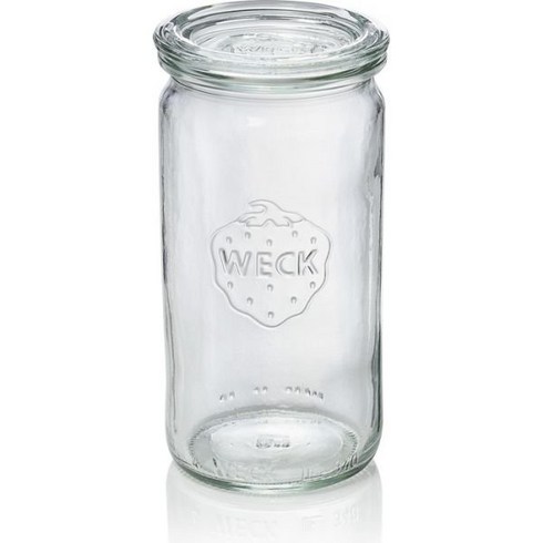 Weck 웩 실린더 글라스 340ml RR60 6개 0.34 L 유리밀폐용기 207505