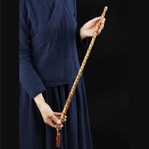 초연마켓 보행지팡이 대나무 걷기보조기구 보행 죽봉 도사 정신봉 수련, 대나무 지팡이 55