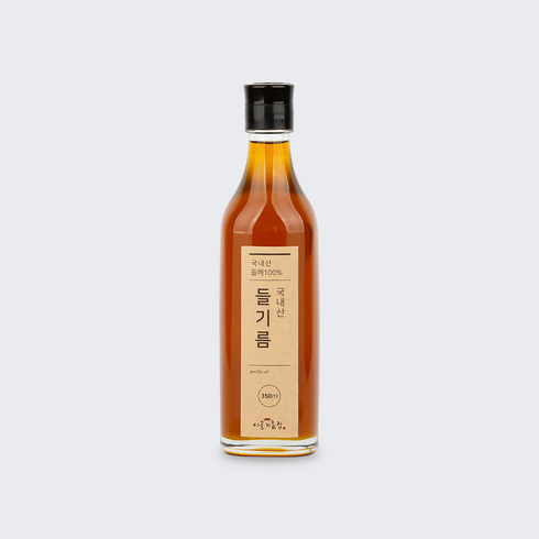 시골기름집 국내산 짠 들기름 350ml, 1개