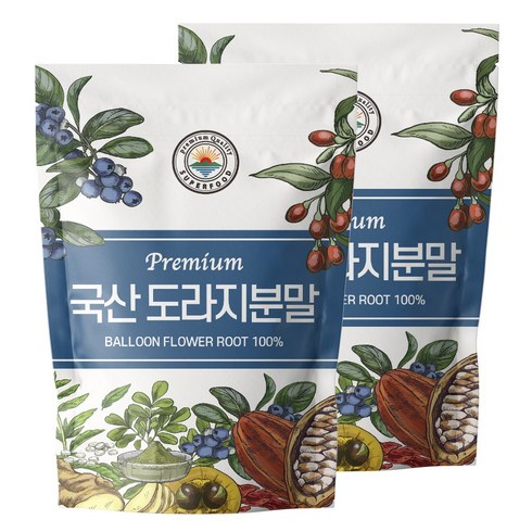 도라지분말 - 해나식품 도라지 분말 가루 국산, 500g, 2개