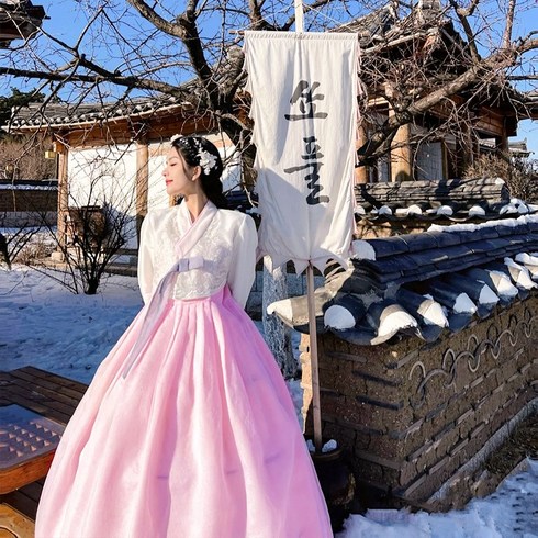 [한복대여 아닌 ' 판매품'] 혼주한복 드레스 결혼식 돌잔치 고급한복 여성용 상하 세트