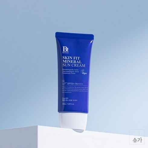 벤튼 스킨핏 미네랄 무기자차 톤업 선크림 50mL