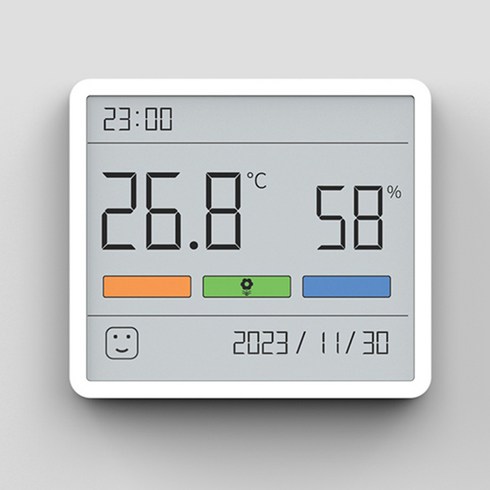 ATUMAN DUKA TH1대화면 디지털 시계 온습도계 TH1, 1개, 혼합색상